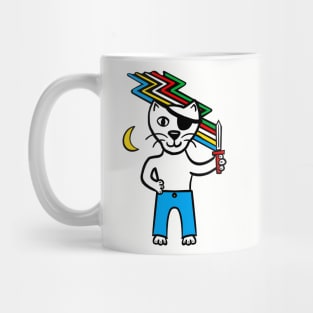 Disabled flag pirate cat Mug